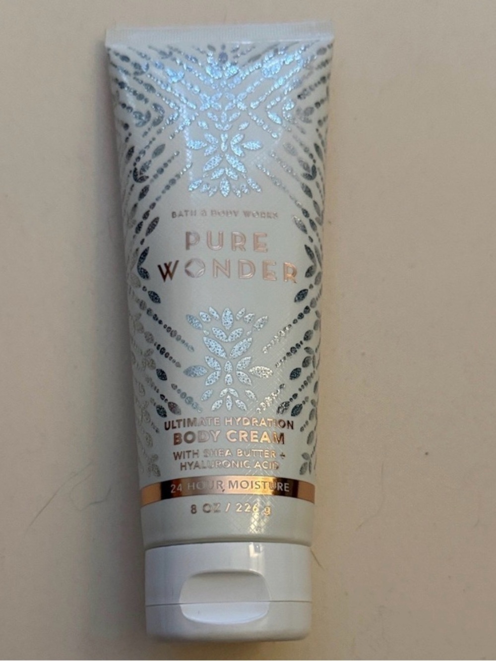 Bath & Body Works Pure Wonder Body Cream - White & Rose Gold Accents
